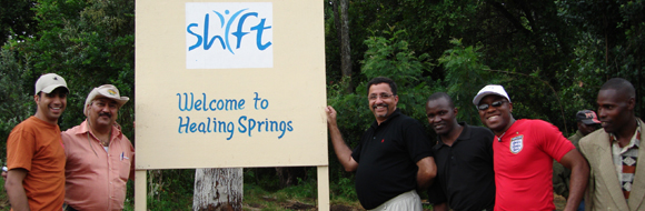 Dr Amyn Dahya + SHIFT TEAM at the Healing Springs