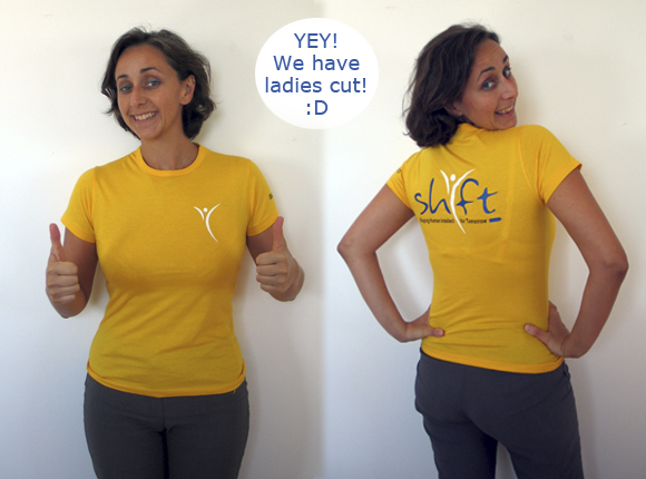 ladies cut yellow t- shirt Grand Canoyn sample