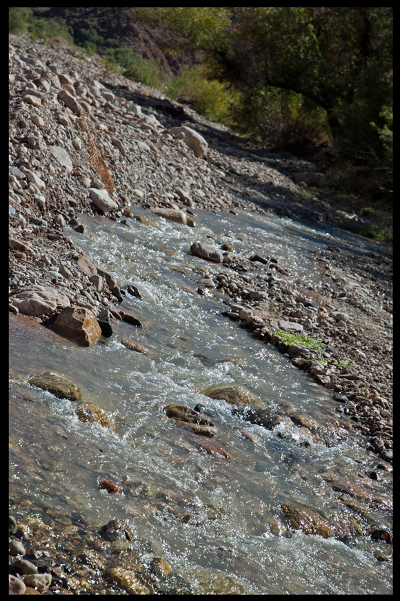 waters running towards the colorado....